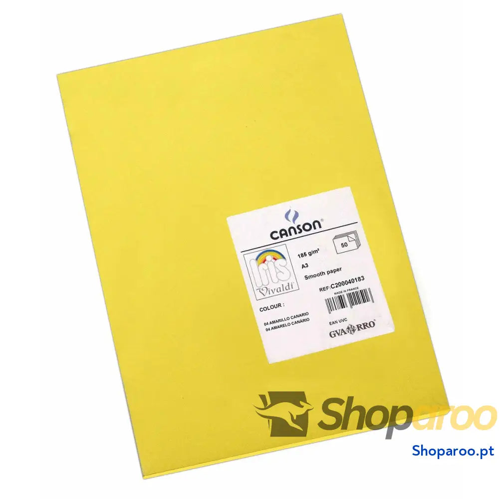 Cartolinas Iris Canary Amarelo
