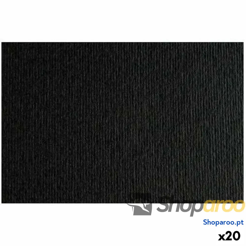Cartolinas Sadipal LR 200 Preto 50 x 70 cm Texturada (20 Unidades)