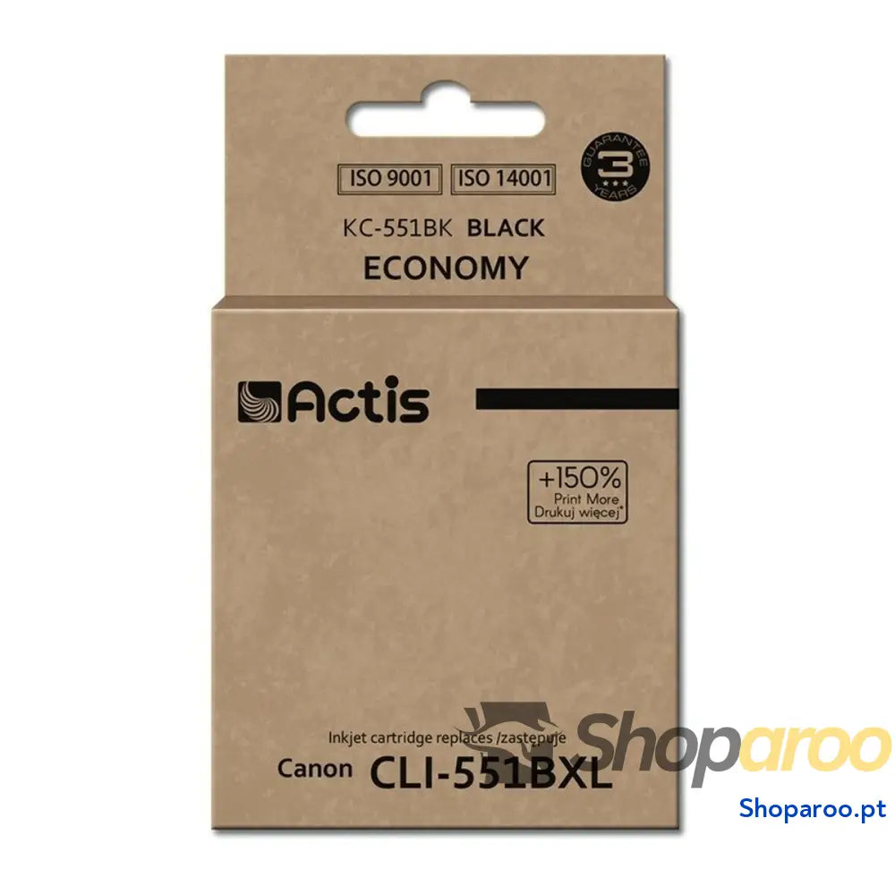 Cartucho Compatível Actis KC-551Bk Preto