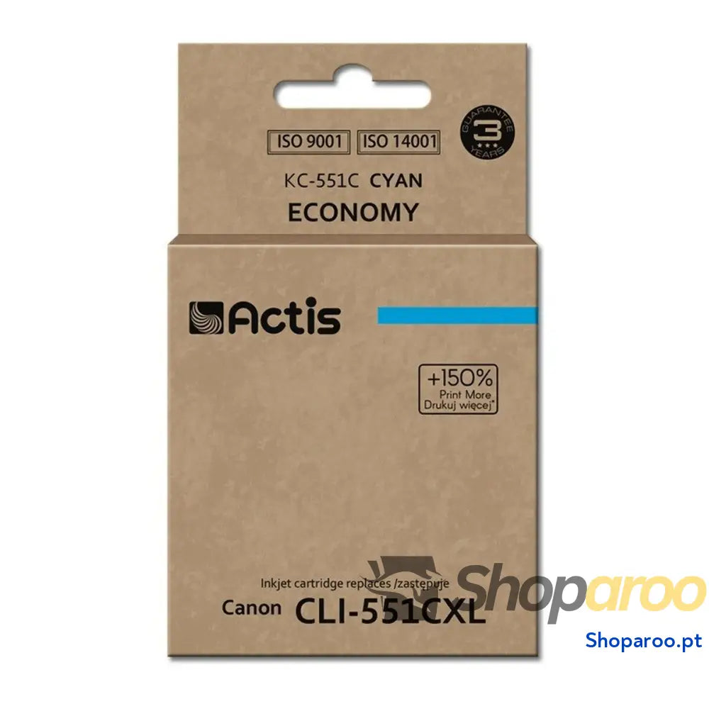 Cartucho Compatível Actis KC-551C Ciano
