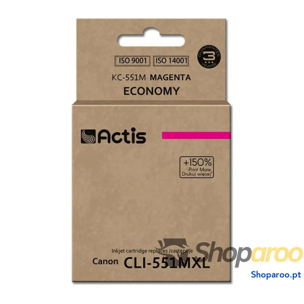 Cartucho Compatível Actis KC-551M Magenta