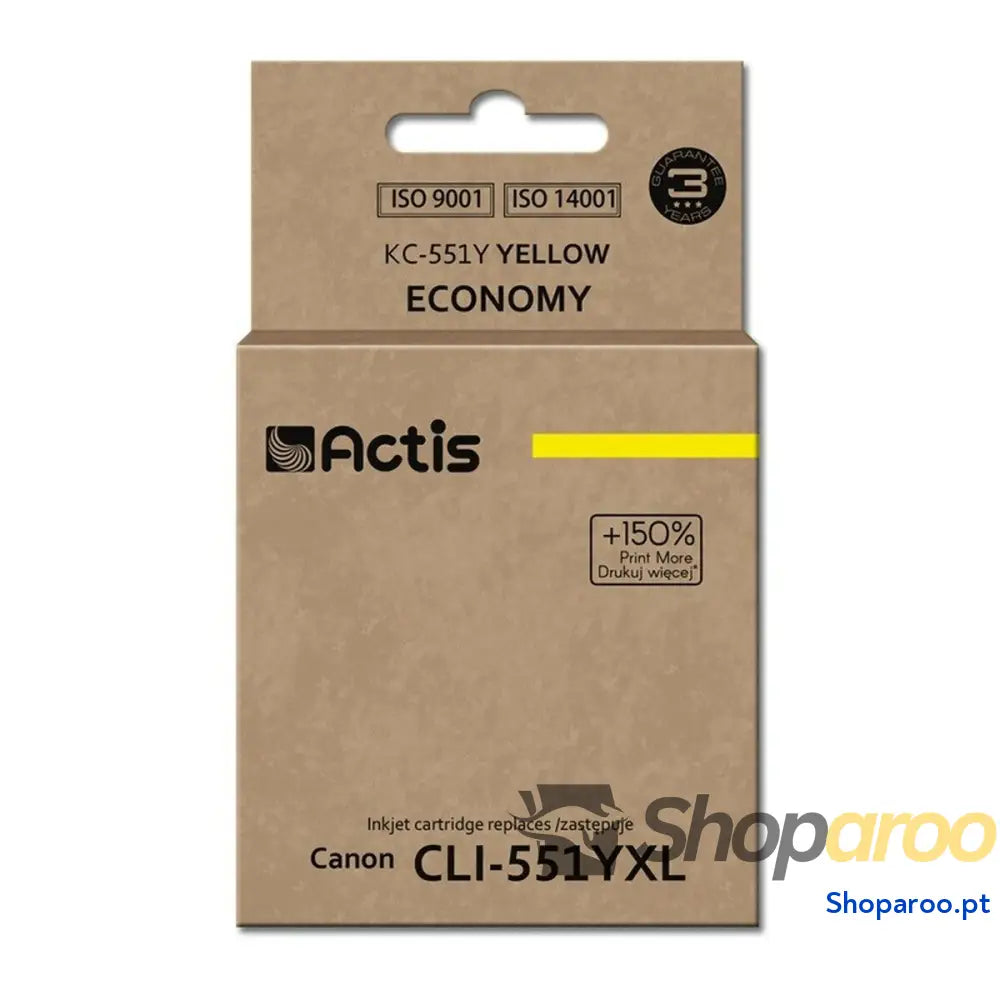 Cartucho Compatível Actis KC-551Y Amarelo