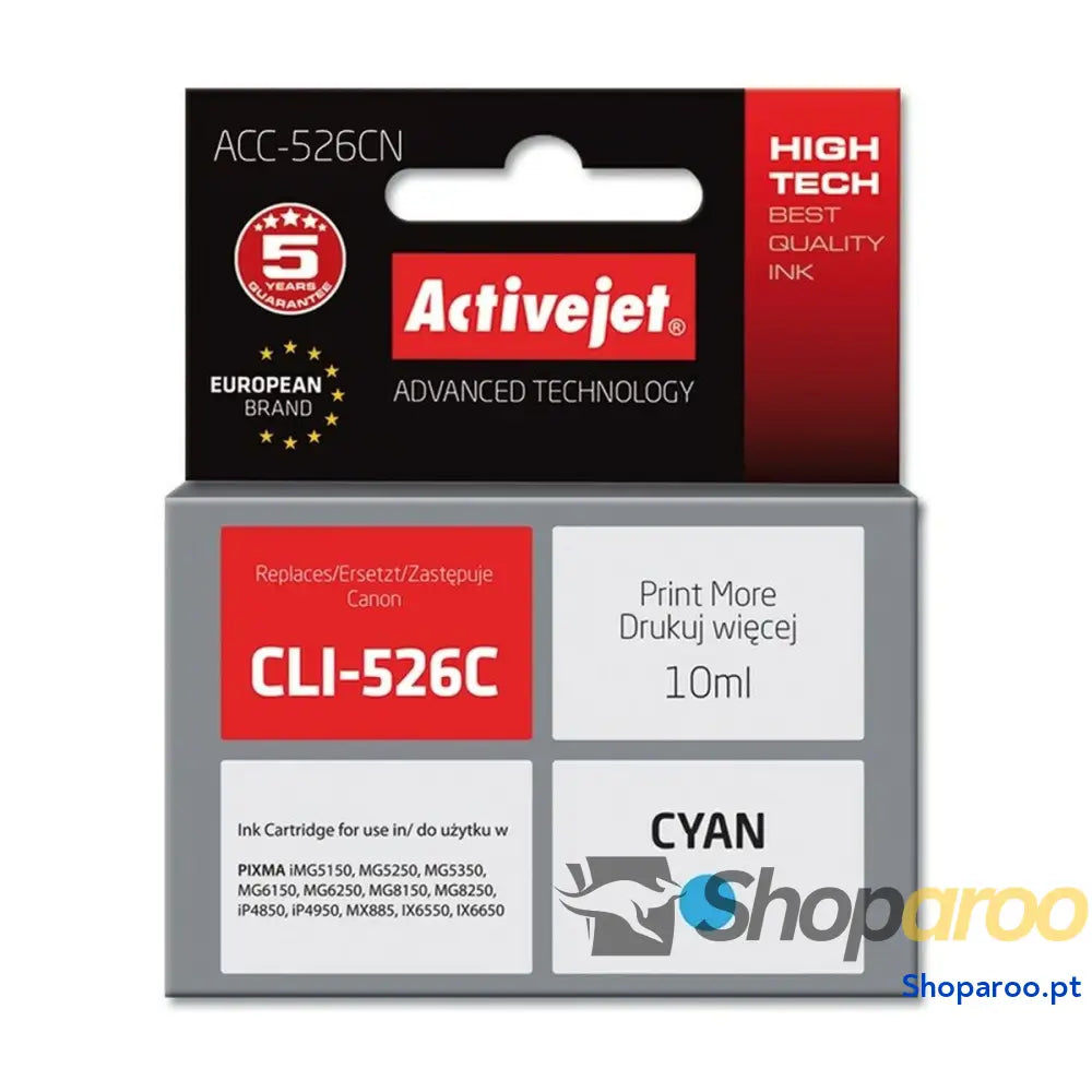 Cartucho Compatível Activejet ACC-526CN Ciano