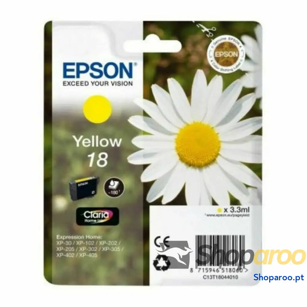 Cartucho Compatível Epson Cartucho Epson 18 amarillo Amarelo