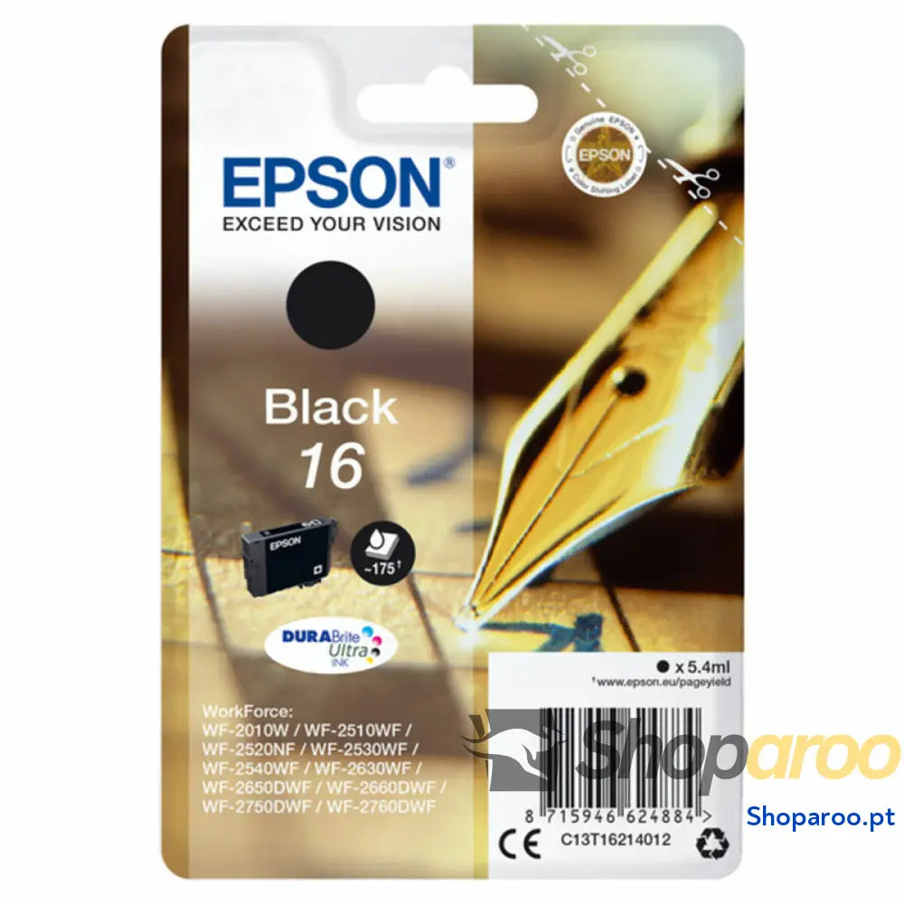 Cartucho Compatível Epson C13T16214022 Preto