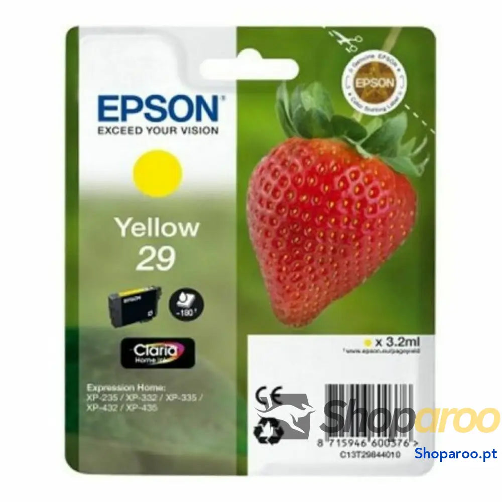 Cartucho Compatível Epson C13T29844022 Amarelo