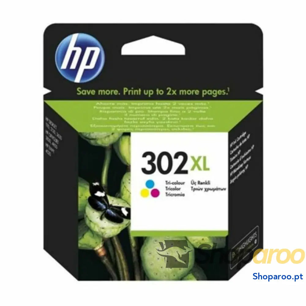 Cartucho Compatível HP 302XL Ciano Magenta Amarelo Ciano/Magenta/Amarelo