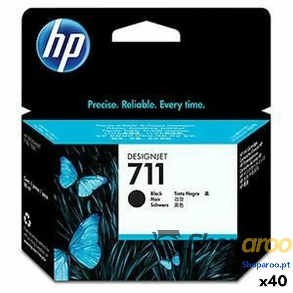 Cartucho Compatível HP 711 Preto (40 Unidades)