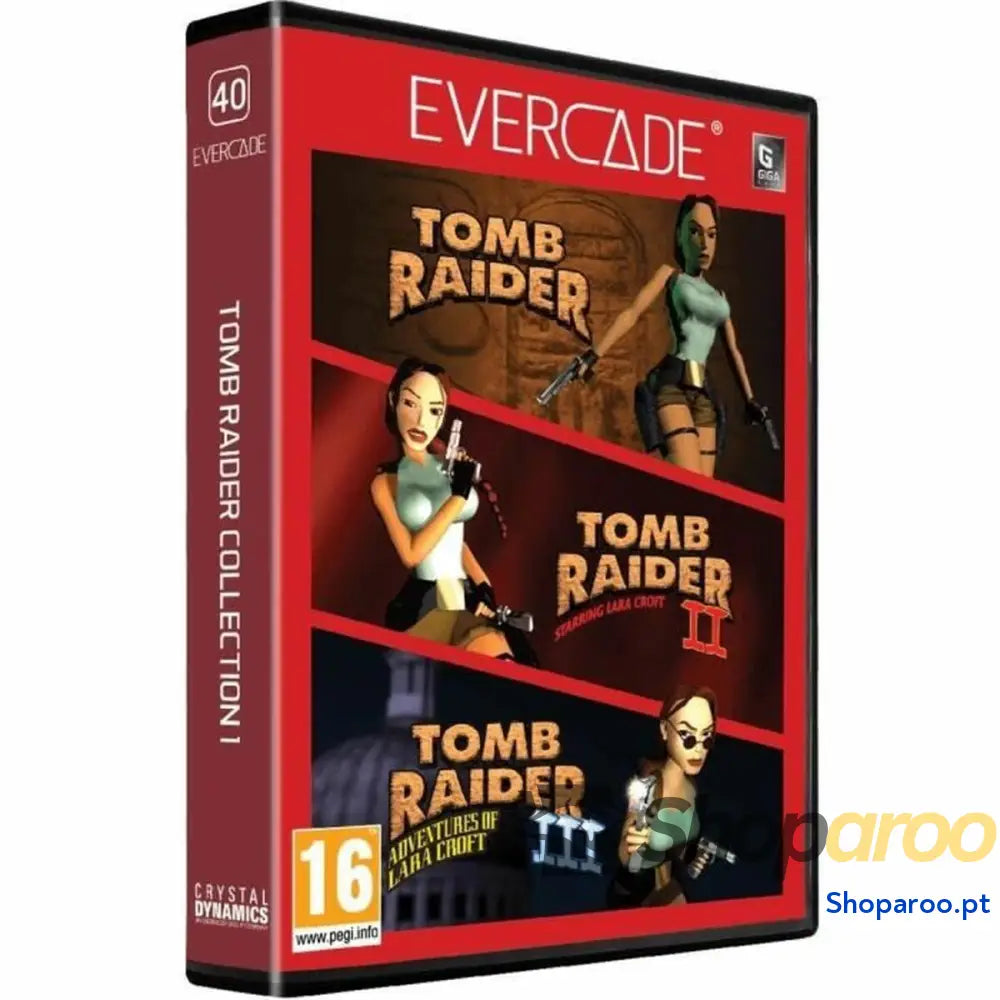 Cartucho de Dados Just For Games Evercade Tomb Raider Collection 1