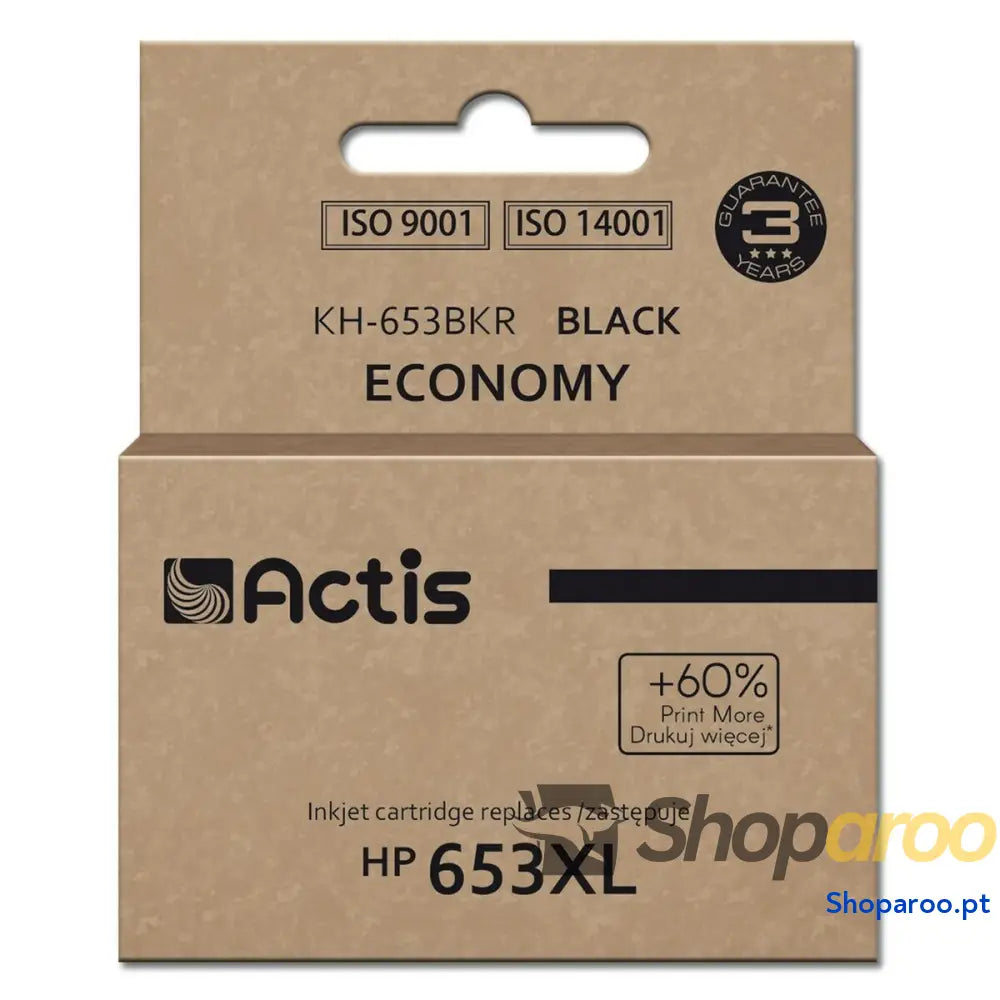 Cartuchos sobresselentes Actis KH-653BKR Preto