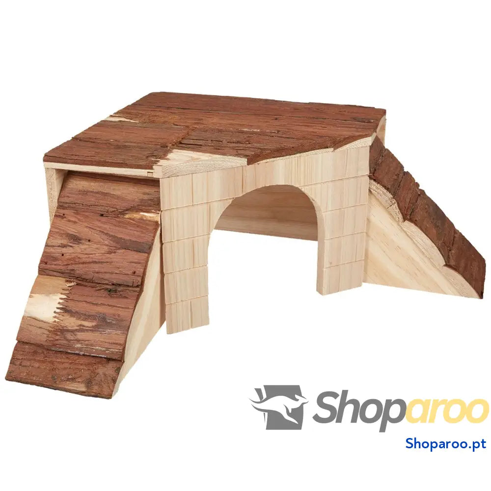 Casa de Miniatura Kerbl Roedores 37 x 37 x 16 cm Castanho Madeira