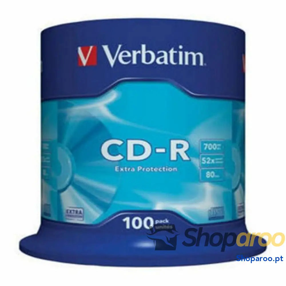 CD-R Verbatim 43411 52x 700 MB (100 Unidades)