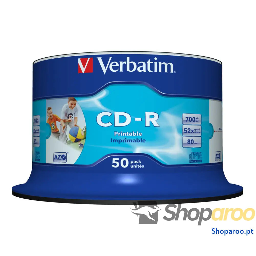 CD-R Verbatim AZO Wide Inkjet Printable 50 Unidades (50 Unidades)
