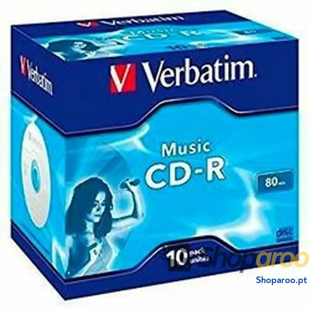 CD-R Verbatim Music CD-R 700 MB Preto (10 Unidades)