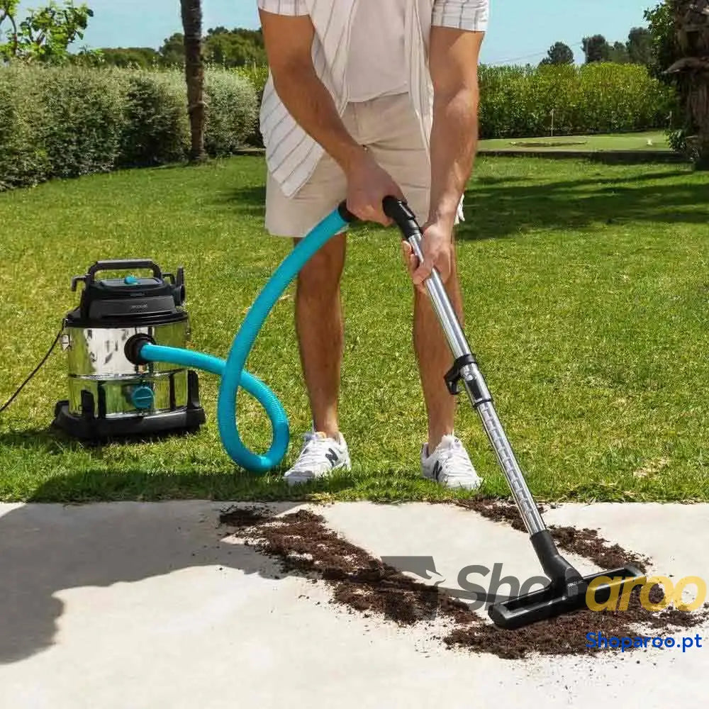 Cecotec Aspirador de sólidos e líquidos 20 l Conga Rockstar Wet & Dry Steel MAX. 1400 W 22 kPa sistema drenagem