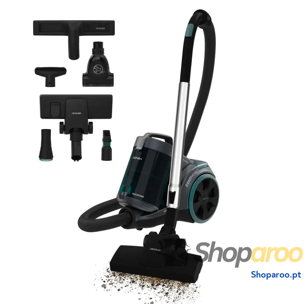 Cecotec Aspirador de trenó sem saco Conga Rockstar Multicyclonic XXL. 800 W multiciclónico 20 kPa capacidade 4 l