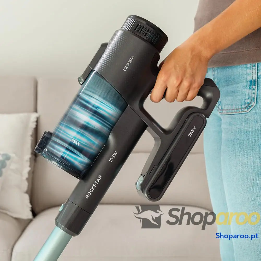 Cecotec Aspirador vassoura sem cabo Conga Rockstar 1500 Ray Pure. 215 W 12 kPa Autonomia 45 min 3 em 1 escova mista