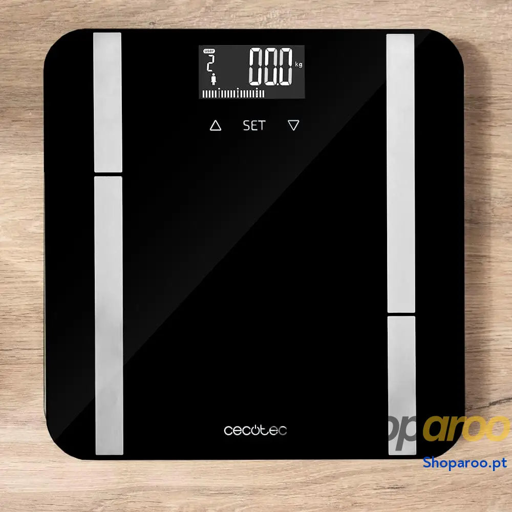 Balança Cecotec com vidro temperado e ecrã LCD alta precisão 180 kg