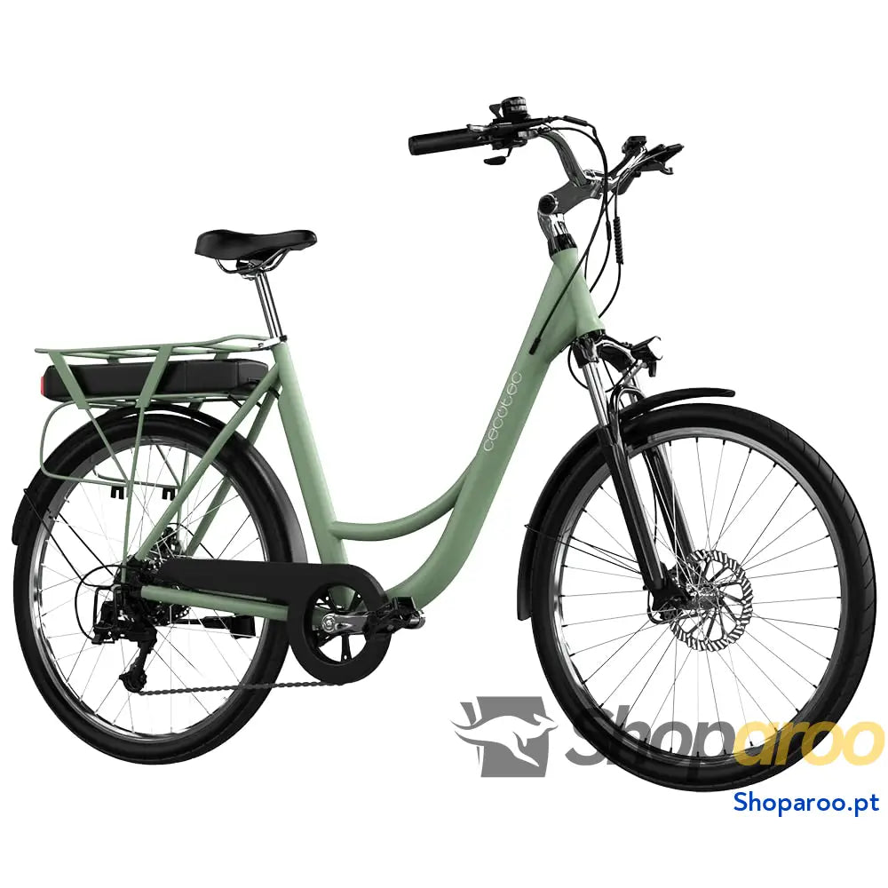 Cecotec Bicicleta Eléctrica de Ciudad Rodas 28’’ até 70 90 Km autonomia Quadro em alumínio Suspensão dianteira Mudanças