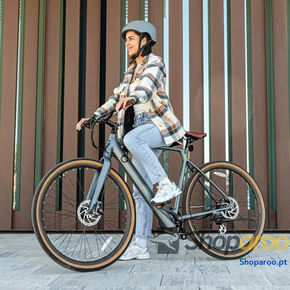 Cecotec Bicicleta Eléctrica de Ciudad Rodas 28’’ até 70 90 Km autonomia Quadro em alumínio Suspensão dianteira Mudanças