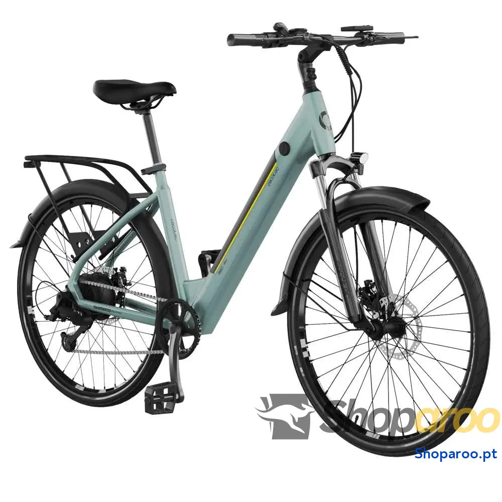 Cecotec Bicicleta Eléctrica de Ciudad Rodas 28’’ até 70 90 Km autonomia Quadro em alumínio Suspensão dianteira Mudanças