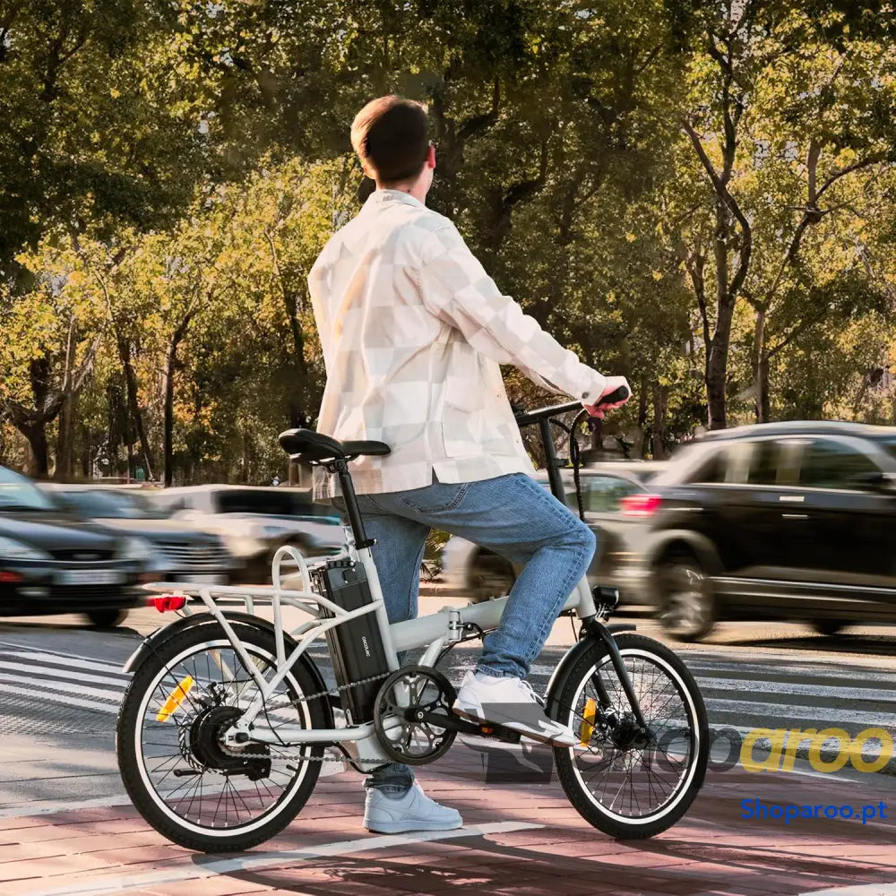 Cecotec Bicicleta Eléctrica de Ciudad Rodas 28’’ até 70 90 Km autonomia Quadro em alumínio Suspensão dianteira Mudanças