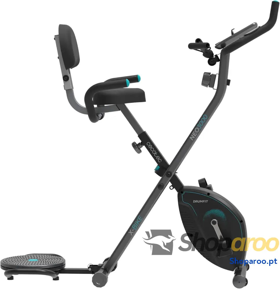 Cecotec Bicicleta estática dobrável com encosto volante de energia 3 kg X Bike 3000 Neo Pro ecrã LCD resistência