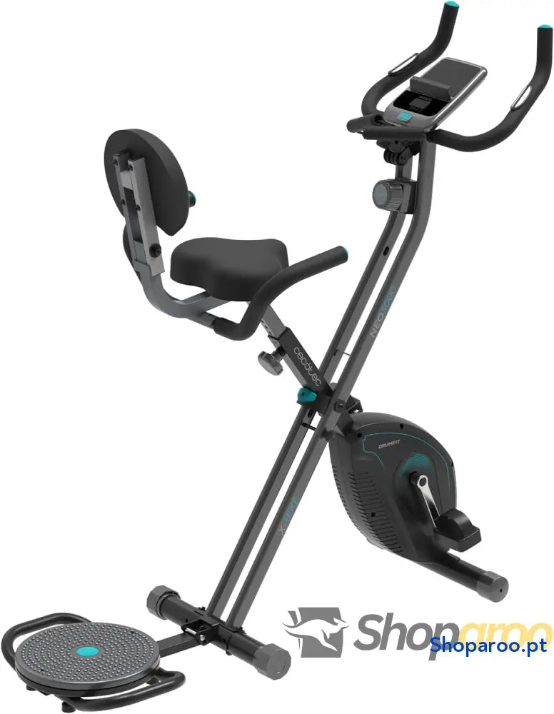 Cecotec Bicicleta estática dobrável com encosto volante de energia 3 kg X Bike 3000 Neo Pro ecrã LCD resistência