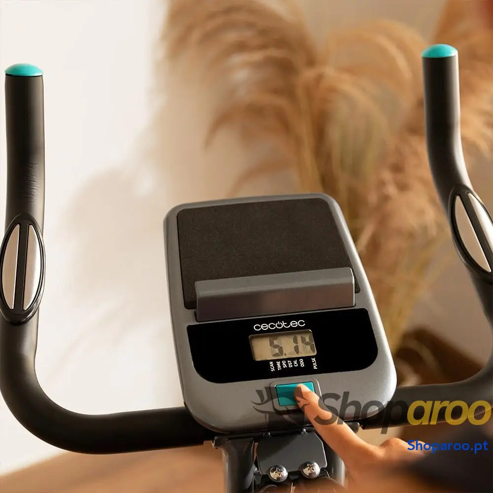 Cecotec Bicicleta estática dobrável com encosto volante de energia 3 kg X Bike 3000 Neo Pro ecrã LCD resistência
