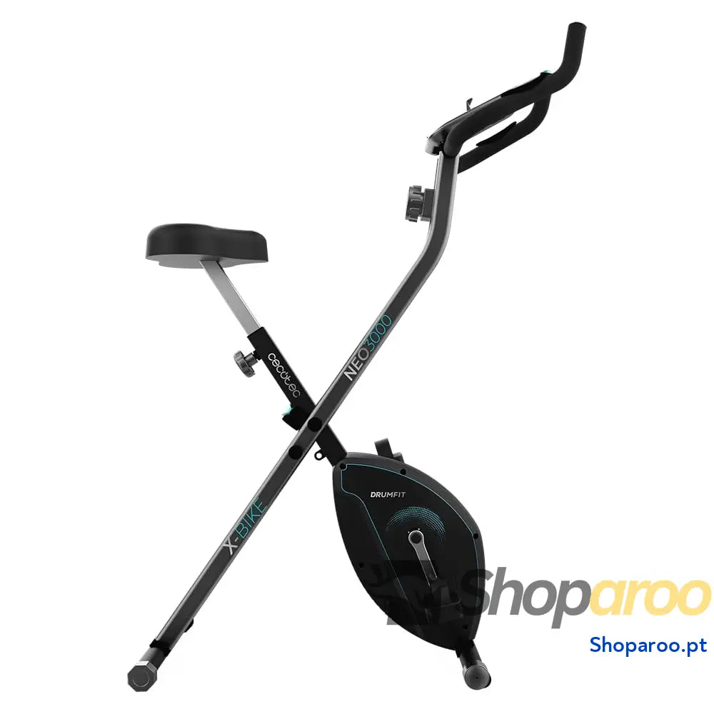 Cecotec Bicicleta estática dobrável com encosto volante de energia 3 kg X Bike 3000 Neo Pro ecrã LCD resistência