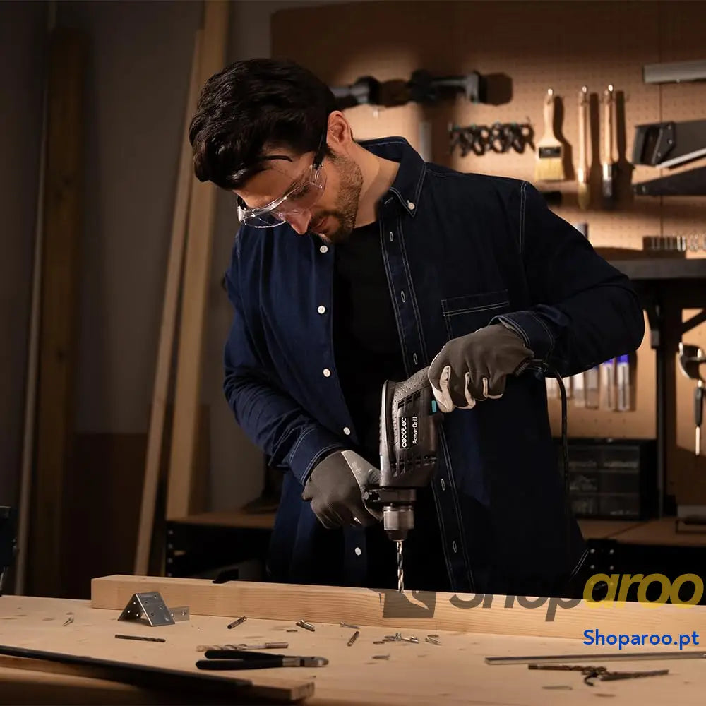 Cecotec Broca elétrica com percussão PowerDrill 850 EasyAdjust. W 46 000 impactos por minuto 4800 rpm cabo extralongo