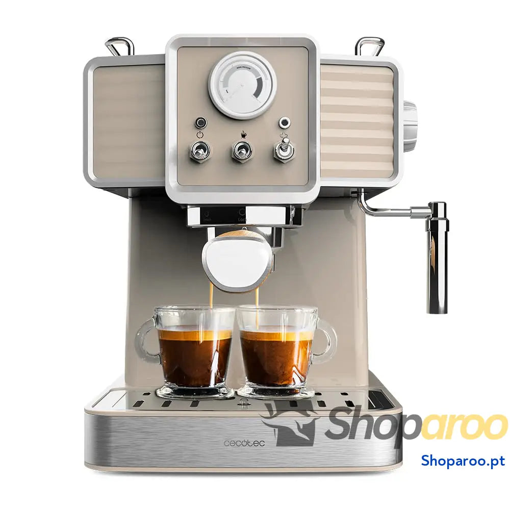 Cecotec Cafeteira Express Power Espresso 20 Tradizionale Light Green. 1350 W expresso e CappuTYYKL não barras