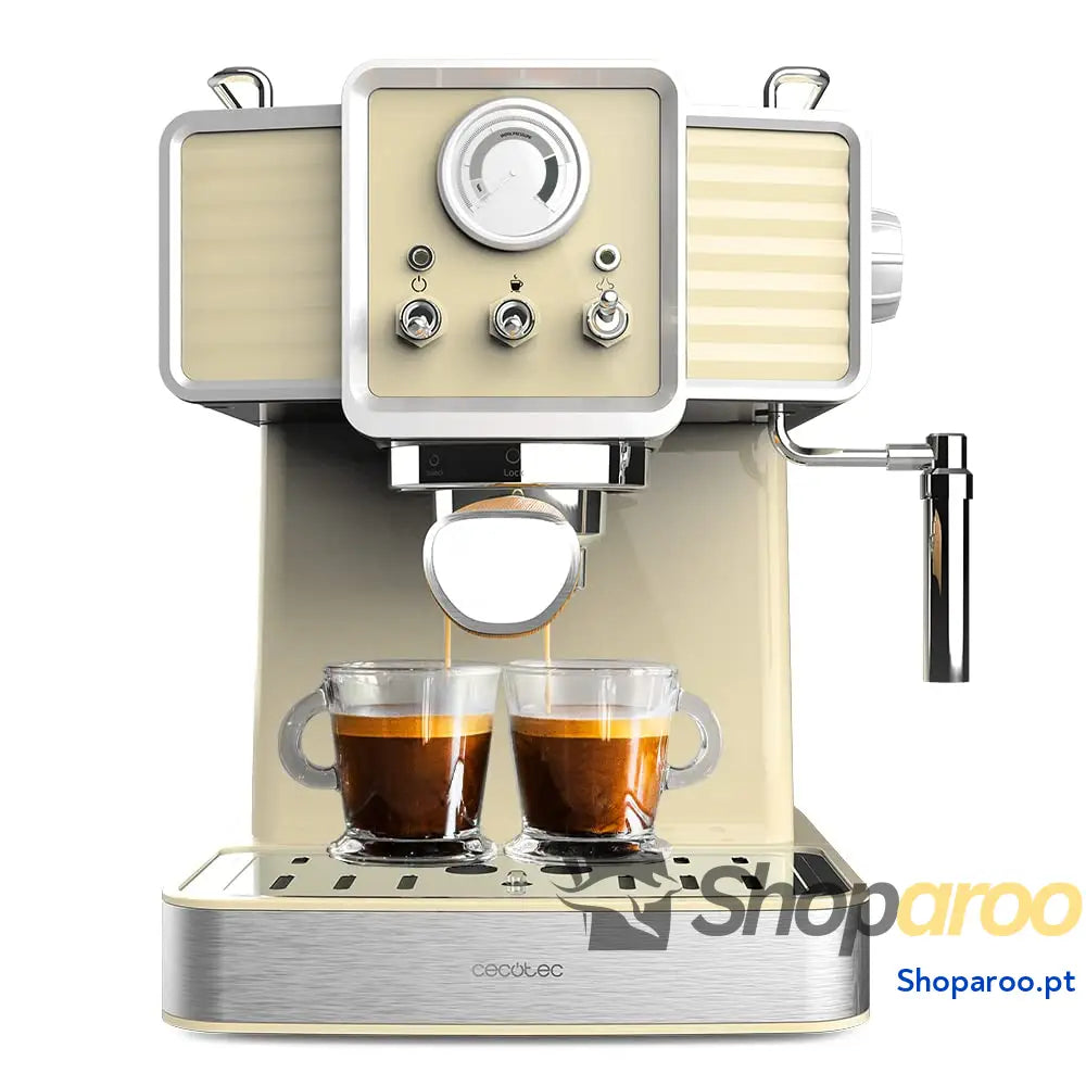 Cecotec Cafeteira Express Power Espresso 20 Tradizionale Light Green. 1350 W expresso e CappuTYYKL não barras