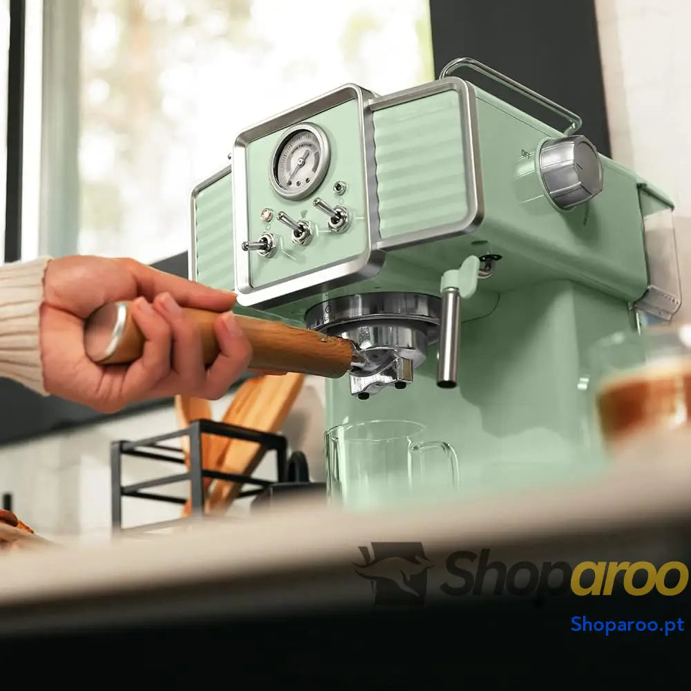 Cecotec Cafeteira Express Power Espresso 20 Tradizionale Light Green. 1350 W expresso e CappuTYYKL não barras