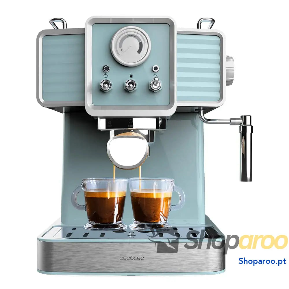 Cecotec Cafeteira Express Power Espresso 20 Tradizionale Light Green. 1350 W expresso e CappuTYYKL não barras