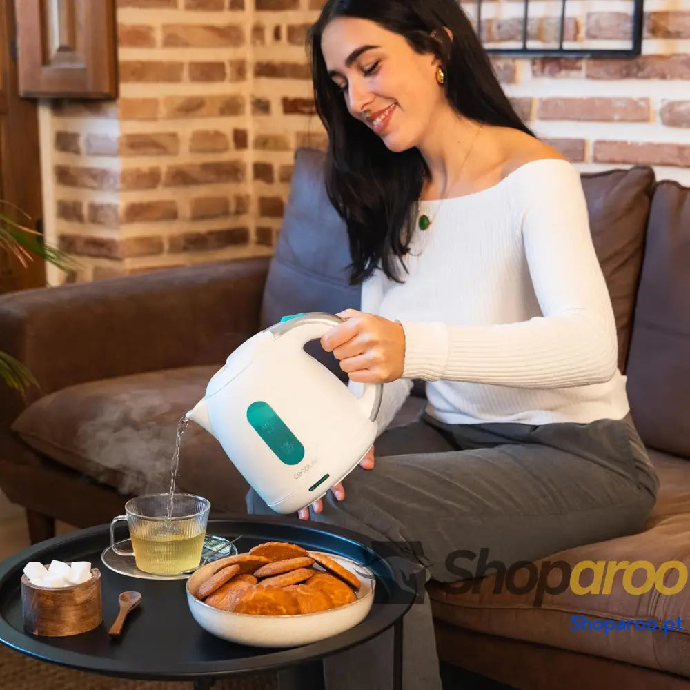 Chaleira Cecotec Thermosense 140 White 1L com Aquecimento Rápido e Filtro Antical