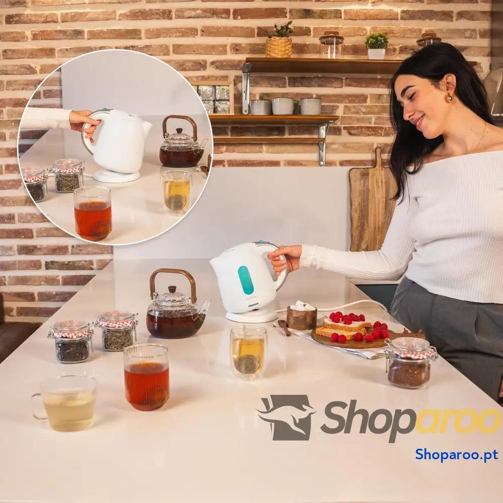 Chaleira Cecotec Thermosense 140 White 1L com Aquecimento Rápido e Filtro Antical