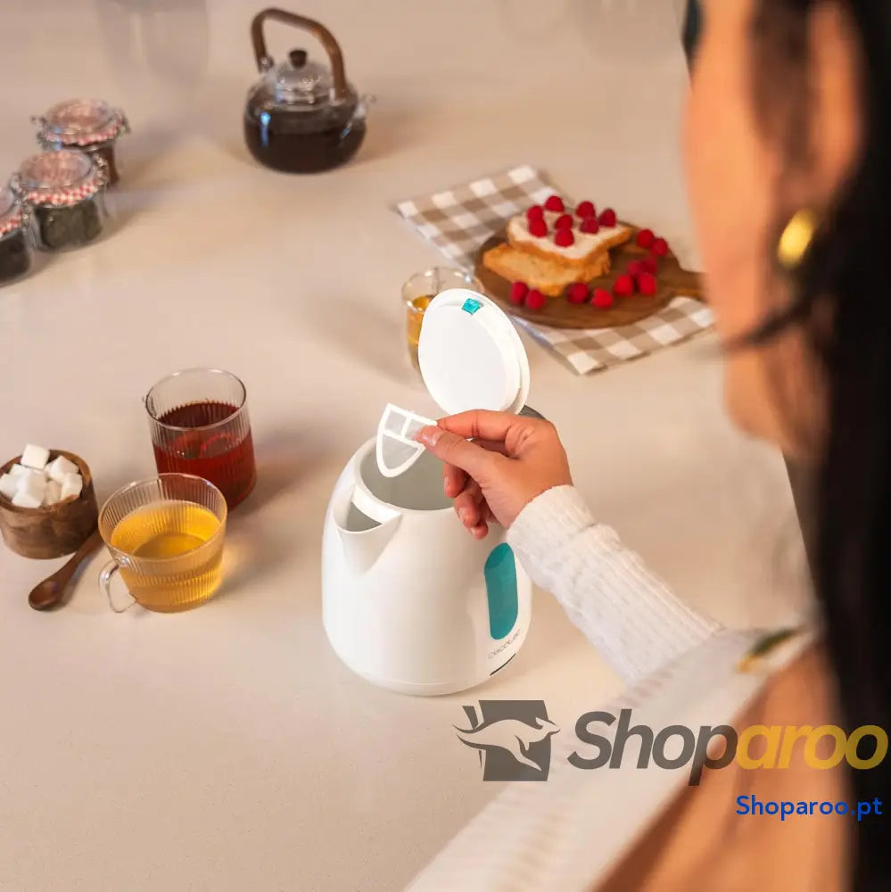 Chaleira Cecotec Thermosense 140 White 1L com Aquecimento Rápido e Filtro Antical