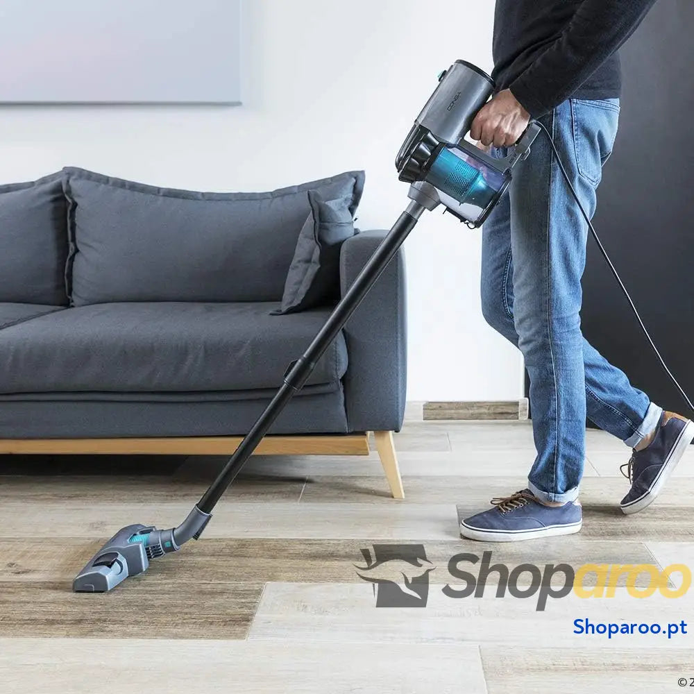 Cecotec Conga ThunderBrush Aspirador vertical de mão 360º 2 em 1 vassoura e aspirador tecnologia ciclónica filtro HEPA