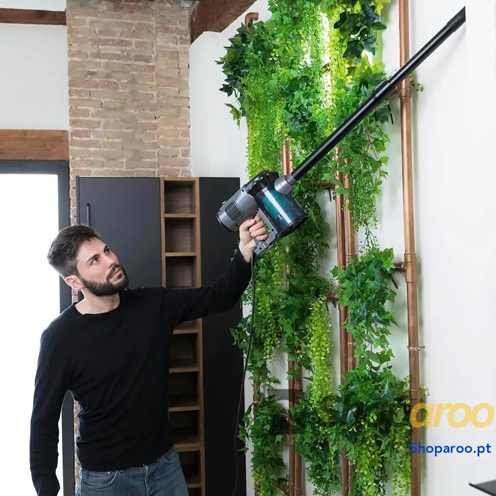 Cecotec Conga ThunderBrush Aspirador vertical de mão 360º 2 em 1 vassoura e aspirador tecnologia ciclónica filtro HEPA