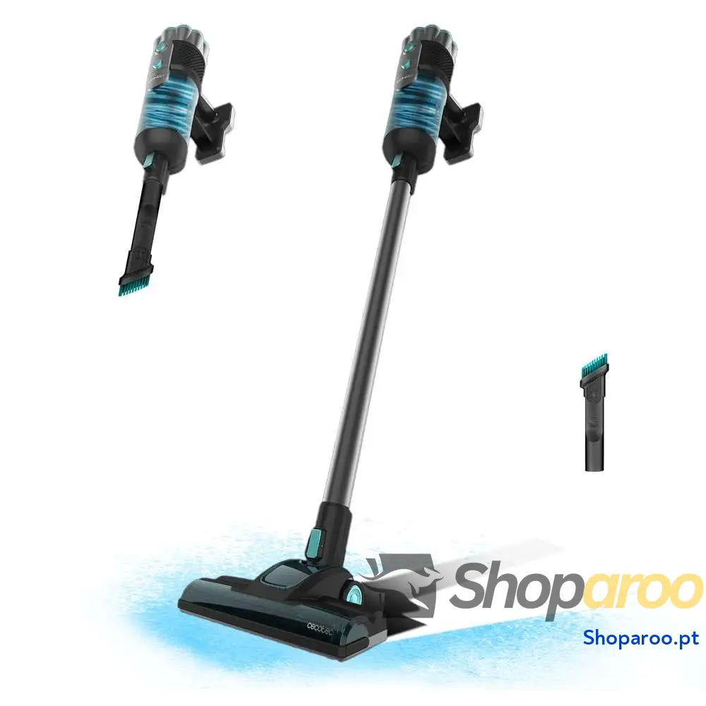 Cecotec Conga ThunderBrush Aspirador vertical de mão 360º 2 em 1 vassoura e aspirador tecnologia ciclónica filtro HEPA