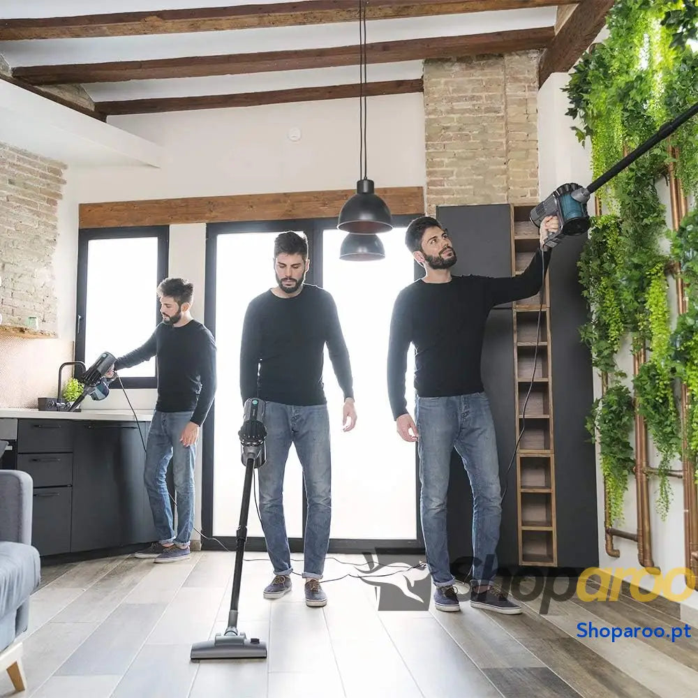 Cecotec Conga ThunderBrush Aspirador vertical de mão 360º 2 em 1 vassoura e aspirador tecnologia ciclónica filtro HEPA