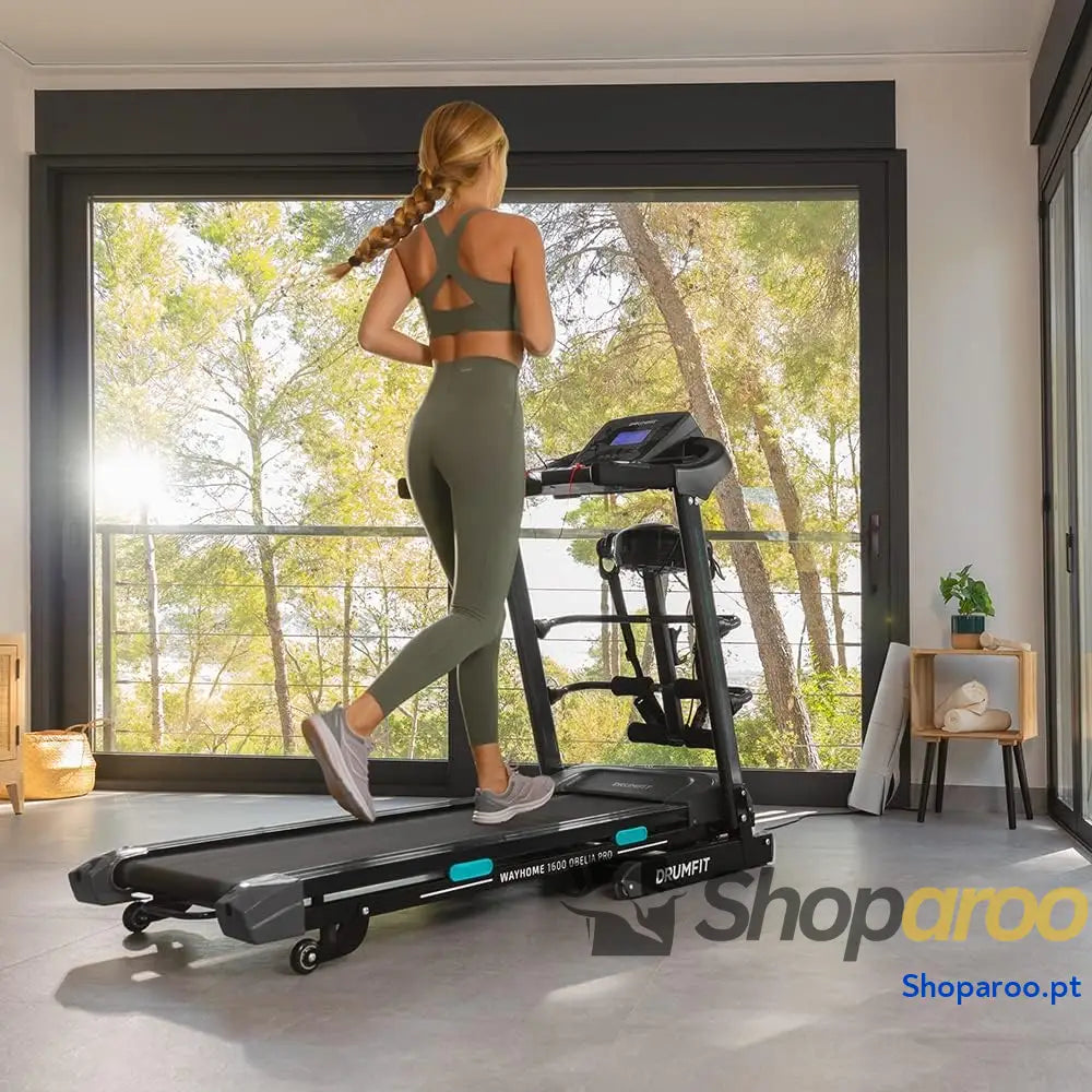 Cecotec DrumFit WayHome 1600 Obelia Ultraflex Pro. 1500 W inclinação motorizada superfície de 130 x 42 cm sistema