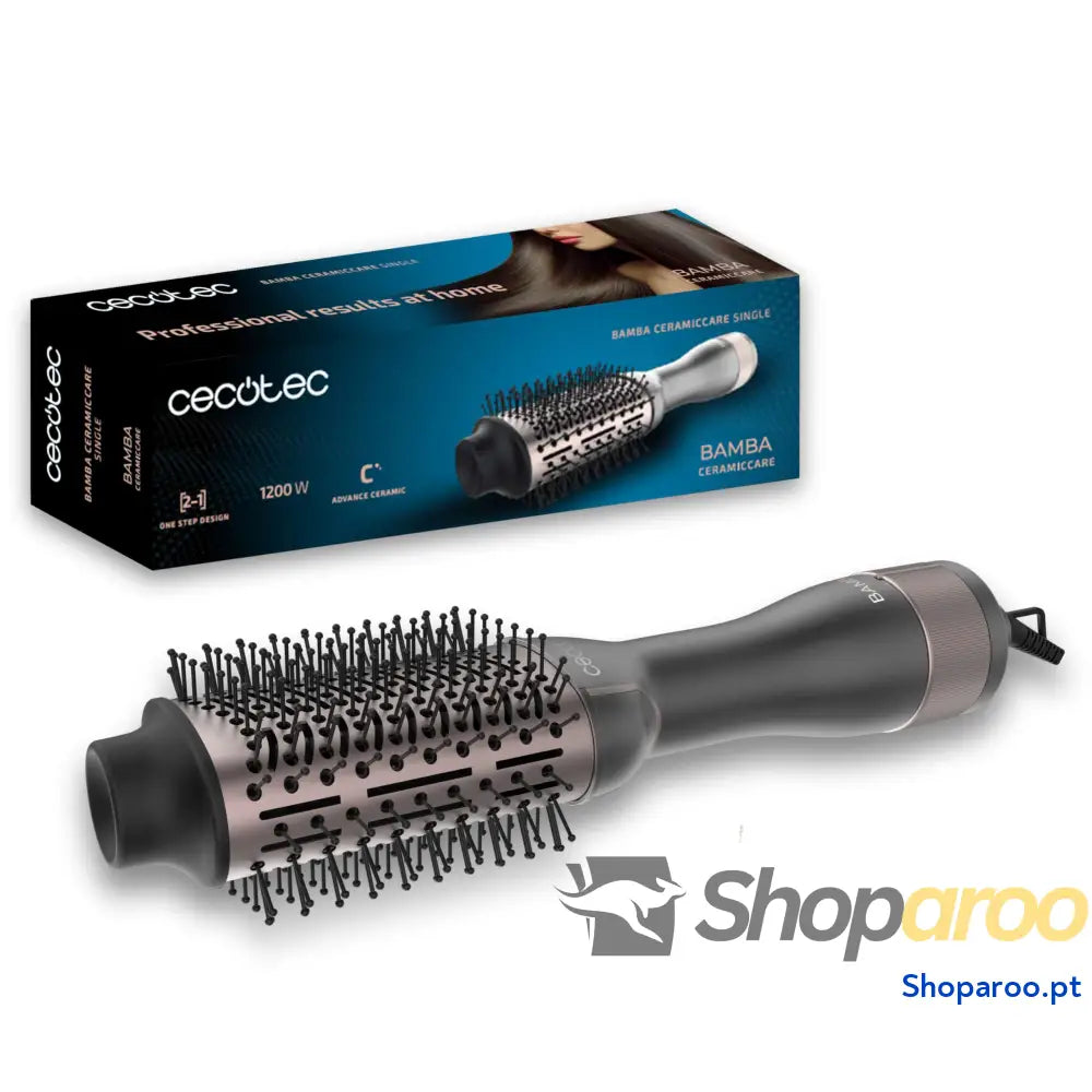 Escova Volumizadora Bamba Cecotec CeramicCare Exclusivo com Revestimento Cerâmico 1200W