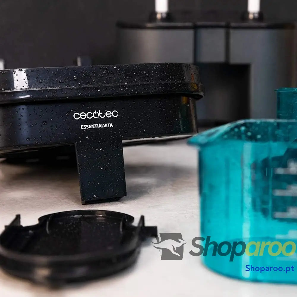 Cecotec Espremedor laranja elétrico essencial Vita Twice Black. 90 W Copo de 500 ml peças adequadas para máquina lavar