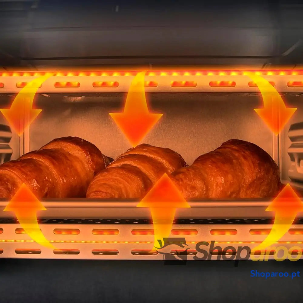 Cecotec Forno de mesa Bake &Toast 1090 Black 10 L 1000 W temporizador 60 min temperatura ajustável até 230 ºC assadeira