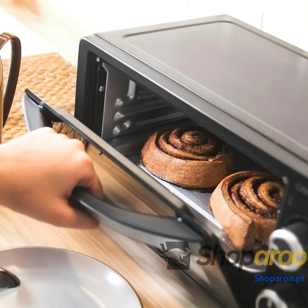 Cecotec Forno de mesa Bake &Toast 1090 Black 10 L 1000 W temporizador 60 min temperatura ajustável até 230 ºC assadeira