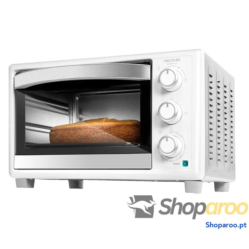 Cecotec Forno de mesa Bake &Toast 1090 Black 10 L 1000 W temporizador 60 min temperatura ajustável até 230 ºC assadeira