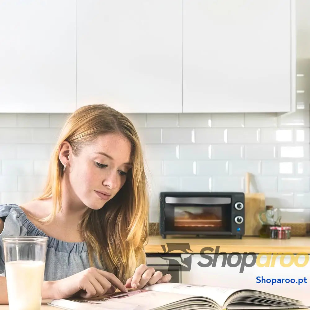 Cecotec Forno de mesa Bake &Toast 1090 Black 10 L 1000 W temporizador 60 min temperatura ajustável até 230 ºC assadeira