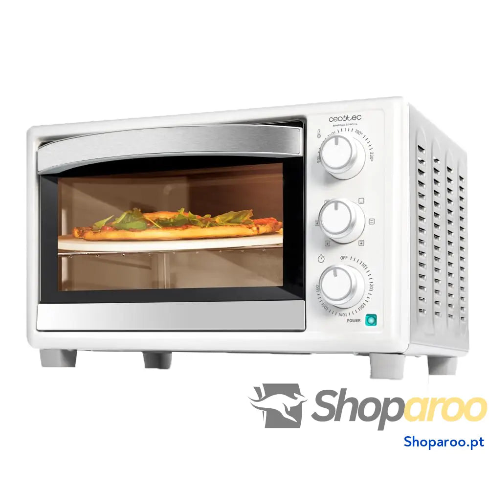 Cecotec Forno de mesa Bake &Toast 1090 Black 10 L 1000 W temporizador 60 min temperatura ajustável até 230 ºC assadeira
